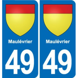 49 Brézé blason autocollant plaque stickers ville