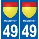 49 Brézé blason autocollant plaque stickers ville