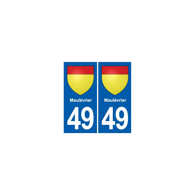 49 Brézé blason autocollant plaque stickers ville