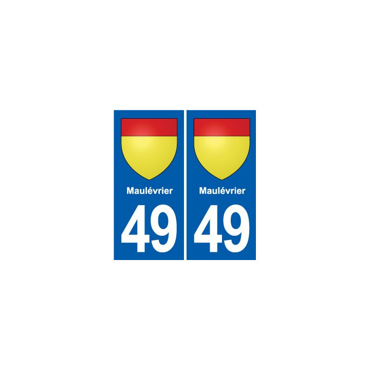 49 Brézé blason autocollant plaque stickers ville