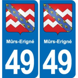 49 Brézé blason autocollant plaque stickers ville