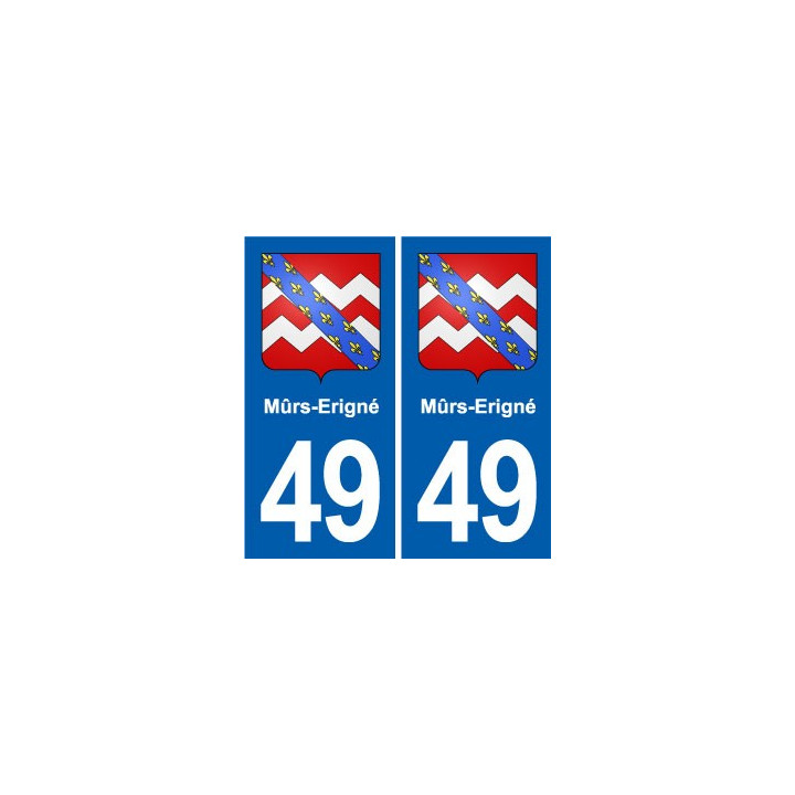 49 Brézé blason autocollant plaque stickers ville