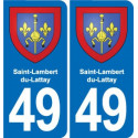 49 Brézé blason autocollant plaque stickers ville