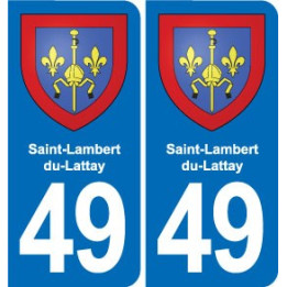 49 Brézé blason autocollant plaque stickers ville
