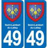49 Brézé blason autocollant plaque stickers ville