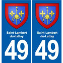 49 Brézé blason autocollant plaque stickers ville