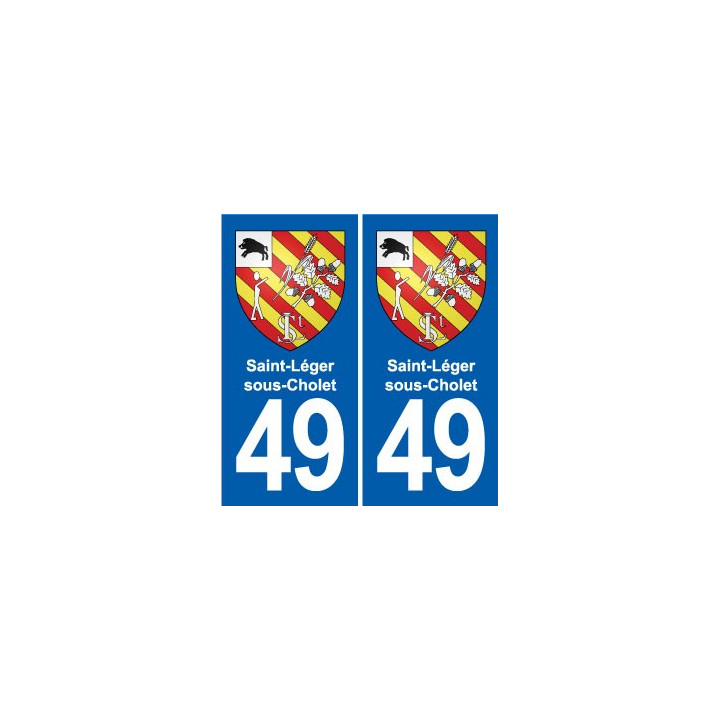 49 Brézé blason autocollant plaque stickers ville
