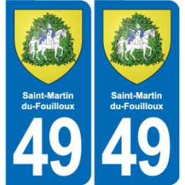 49 Brézé blason autocollant plaque stickers ville