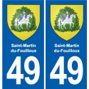 49 Brézé blason autocollant plaque stickers ville