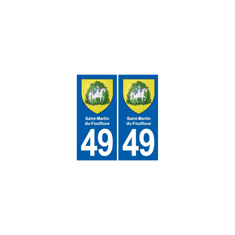49 Brézé blason autocollant plaque stickers ville