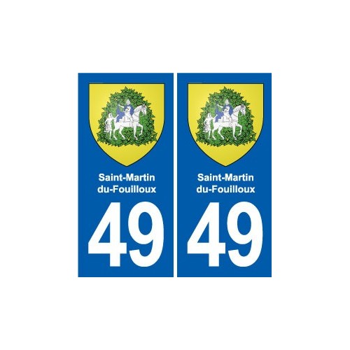 49 Brézé blason autocollant plaque stickers ville