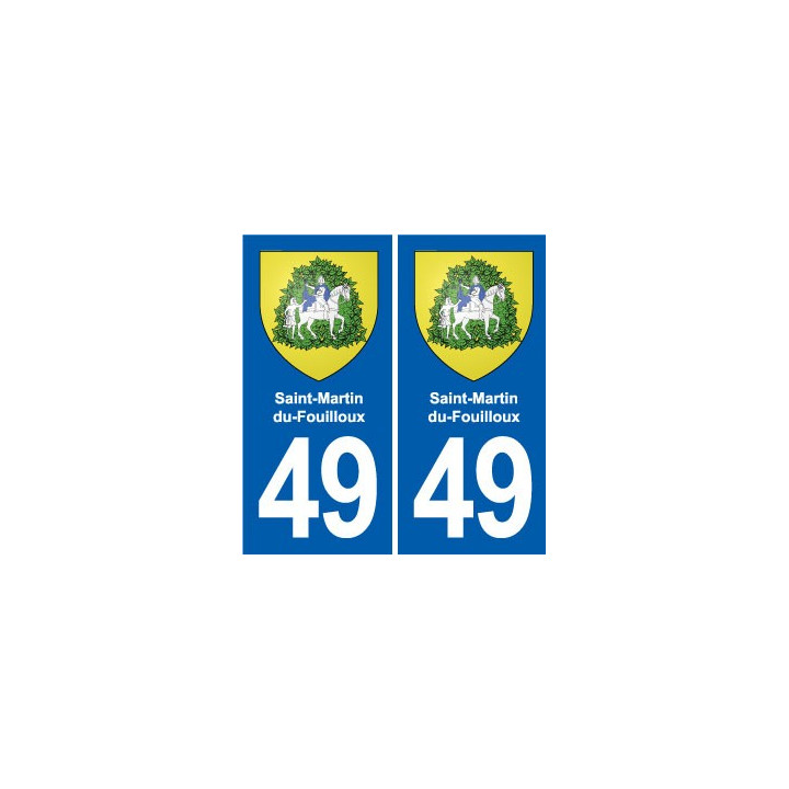 49 Brézé blason autocollant plaque stickers ville