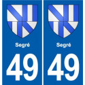 49 Brézé blason autocollant plaque stickers ville
