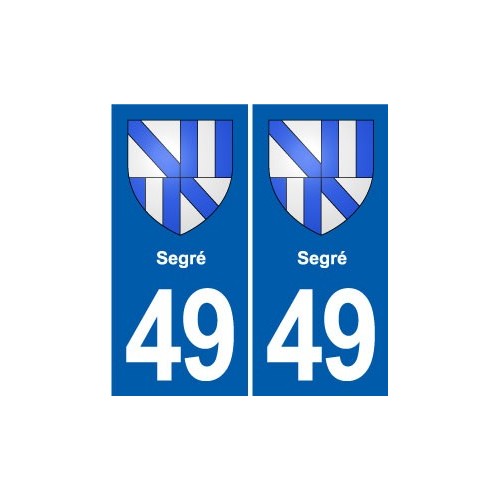 49 Brézé blason autocollant plaque stickers ville