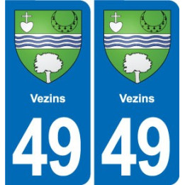 49 Brézé blason autocollant plaque stickers ville