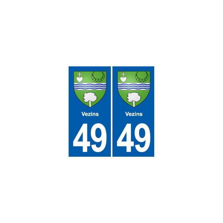 49 Brézé blason autocollant plaque stickers ville
