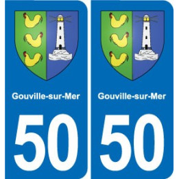 50 Canisy blason autocollant plaque stickers ville