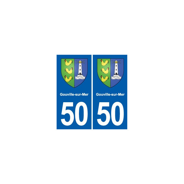 50 Canisy blason autocollant plaque stickers ville