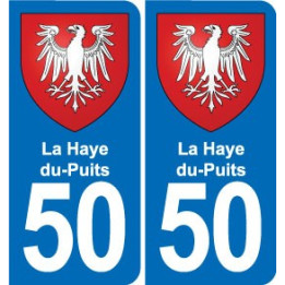 50 Canisy blason autocollant plaque stickers ville