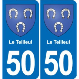 50 Canisy blason autocollant plaque stickers ville