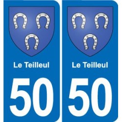 50 Canisy blason autocollant plaque stickers ville