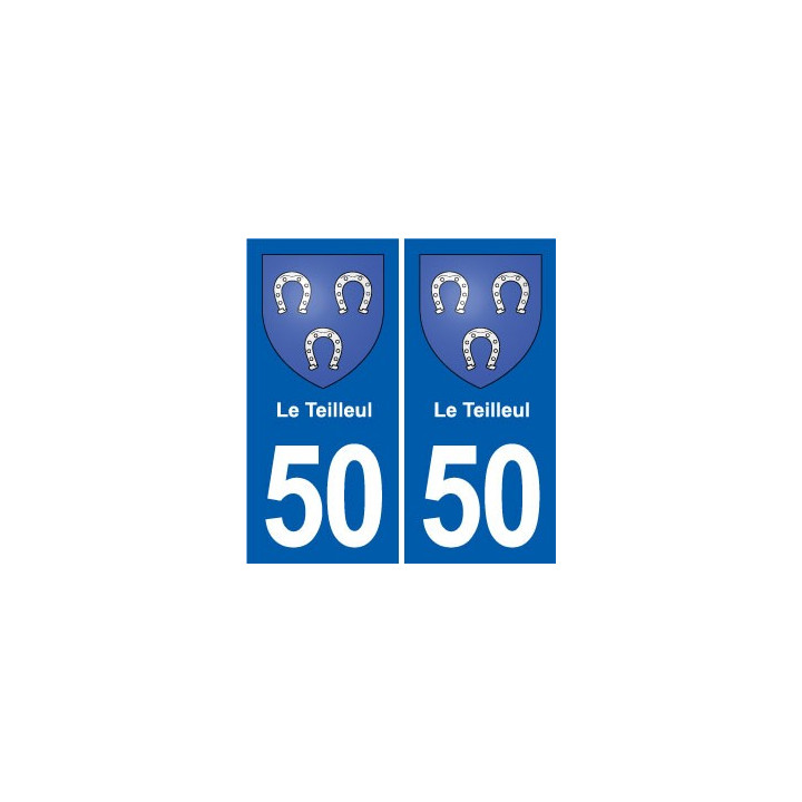 50 Canisy blason autocollant plaque stickers ville
