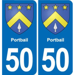 50 Canisy blason autocollant plaque stickers ville