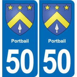 50 Canisy blason autocollant plaque stickers ville