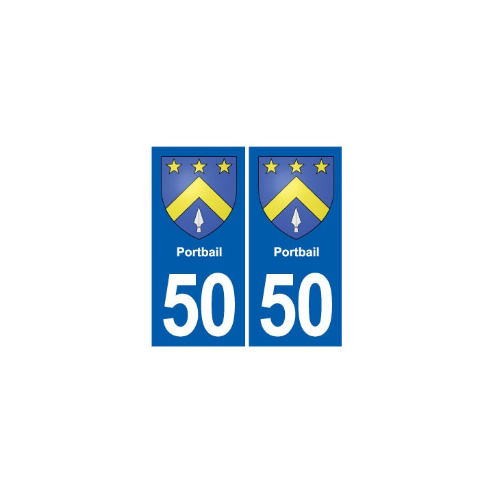 50 Canisy blason autocollant plaque stickers ville