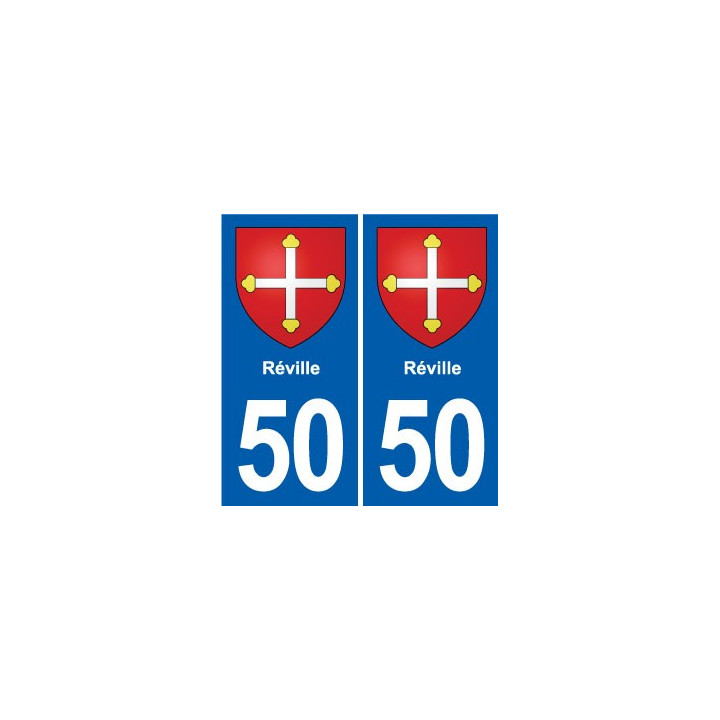 50 Canisy blason autocollant plaque stickers ville