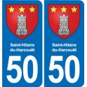 50 Canisy blason autocollant plaque stickers ville