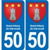 50 Canisy blason autocollant plaque stickers ville