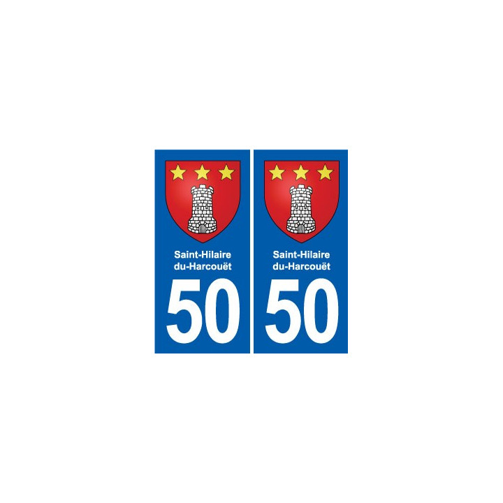 50 Canisy blason autocollant plaque stickers ville