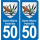 50 Canisy blason autocollant plaque stickers ville