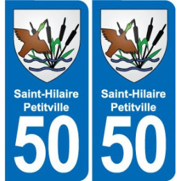 50 Canisy blason autocollant plaque stickers ville