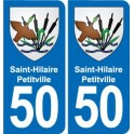 50 Canisy blason autocollant plaque stickers ville