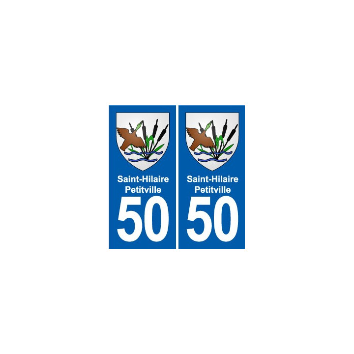 50 Canisy blason autocollant plaque stickers ville