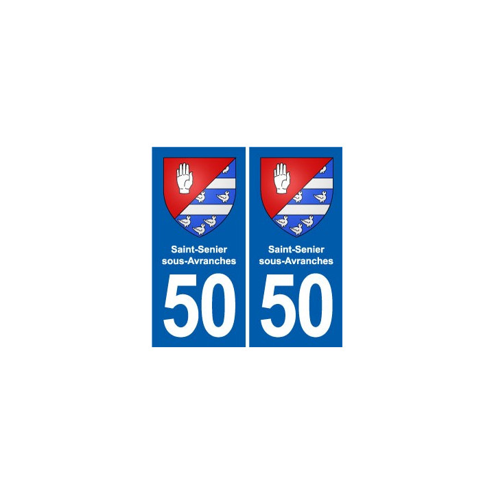 50 Canisy blason autocollant plaque stickers ville