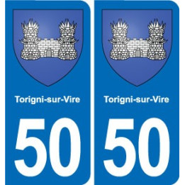 50 Canisy blason autocollant plaque stickers ville