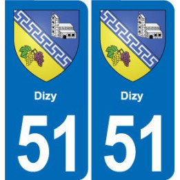 51 Fagnières blason autocollant plaque stickers ville
