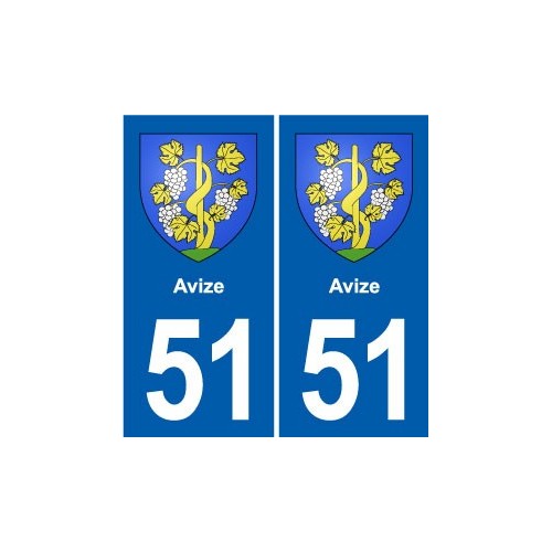 51 Fagnières blason autocollant plaque stickers ville