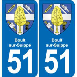 51 Fagnières blason autocollant plaque stickers ville