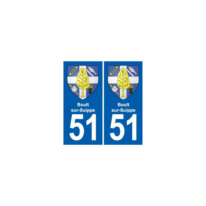 51 Fagnières blason autocollant plaque stickers ville