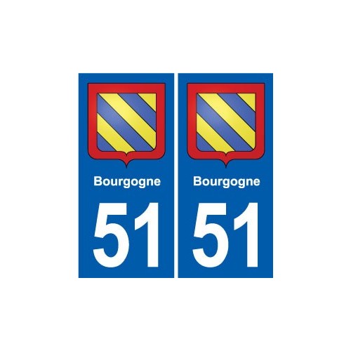 51 Fagnières blason autocollant plaque stickers ville