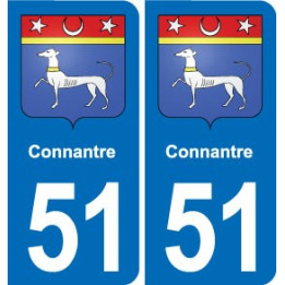 51 Fagnières blason autocollant plaque stickers ville