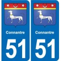 51 Fagnières blason autocollant plaque stickers ville