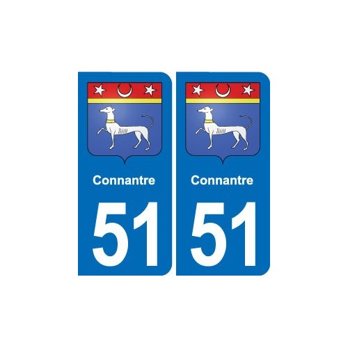 51 Fagnières blason autocollant plaque stickers ville