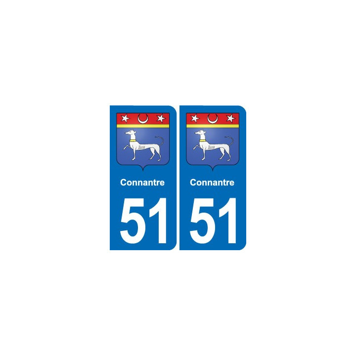51 Fagnières blason autocollant plaque stickers ville
