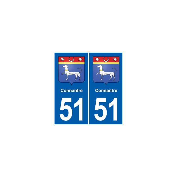 51 Fagnières blason autocollant plaque stickers ville