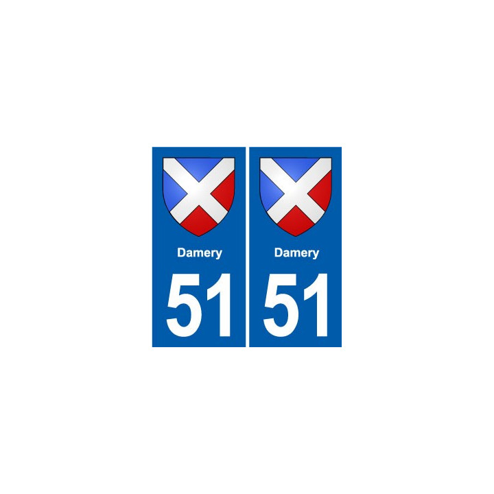 51 Fagnières blason autocollant plaque stickers ville